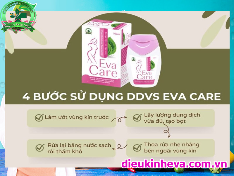 Hướng dẫn sử dụng dung dịch vệ sinh phụ nữ Eva Care